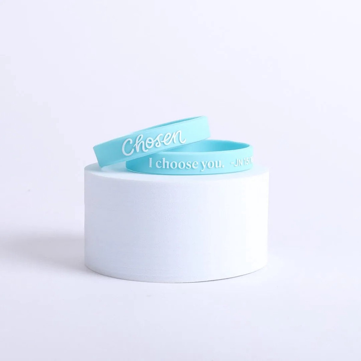 Power Band Chosen I Choose You Large 1/2-Inch Bracelets - Pack of 12
