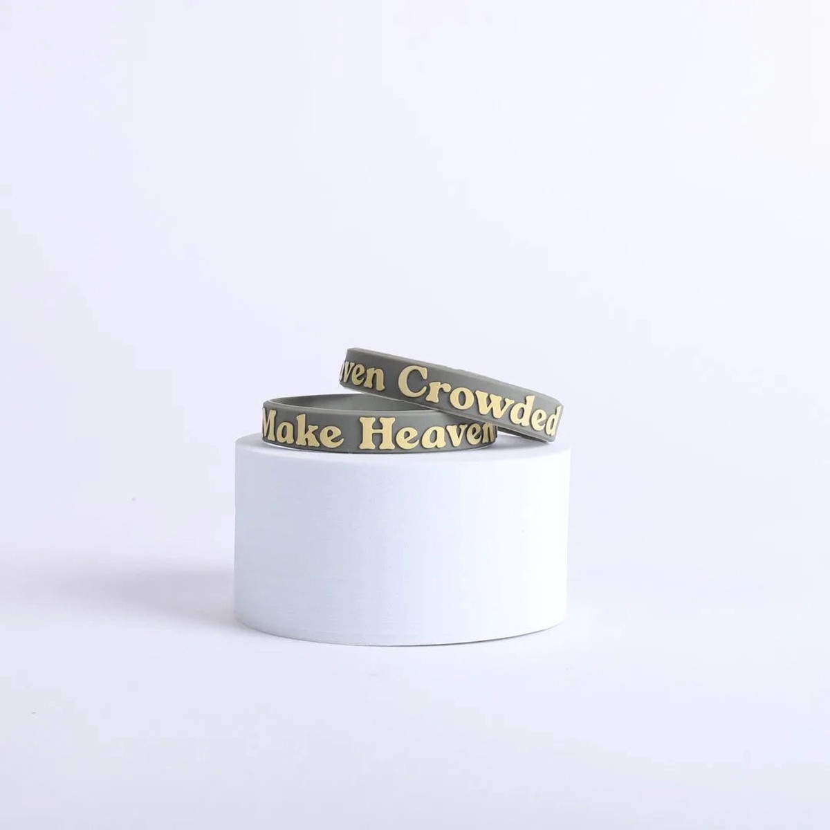 Power Band Make Heaven Crowded Large 1/2-Inch Bracelets - Pack of 12