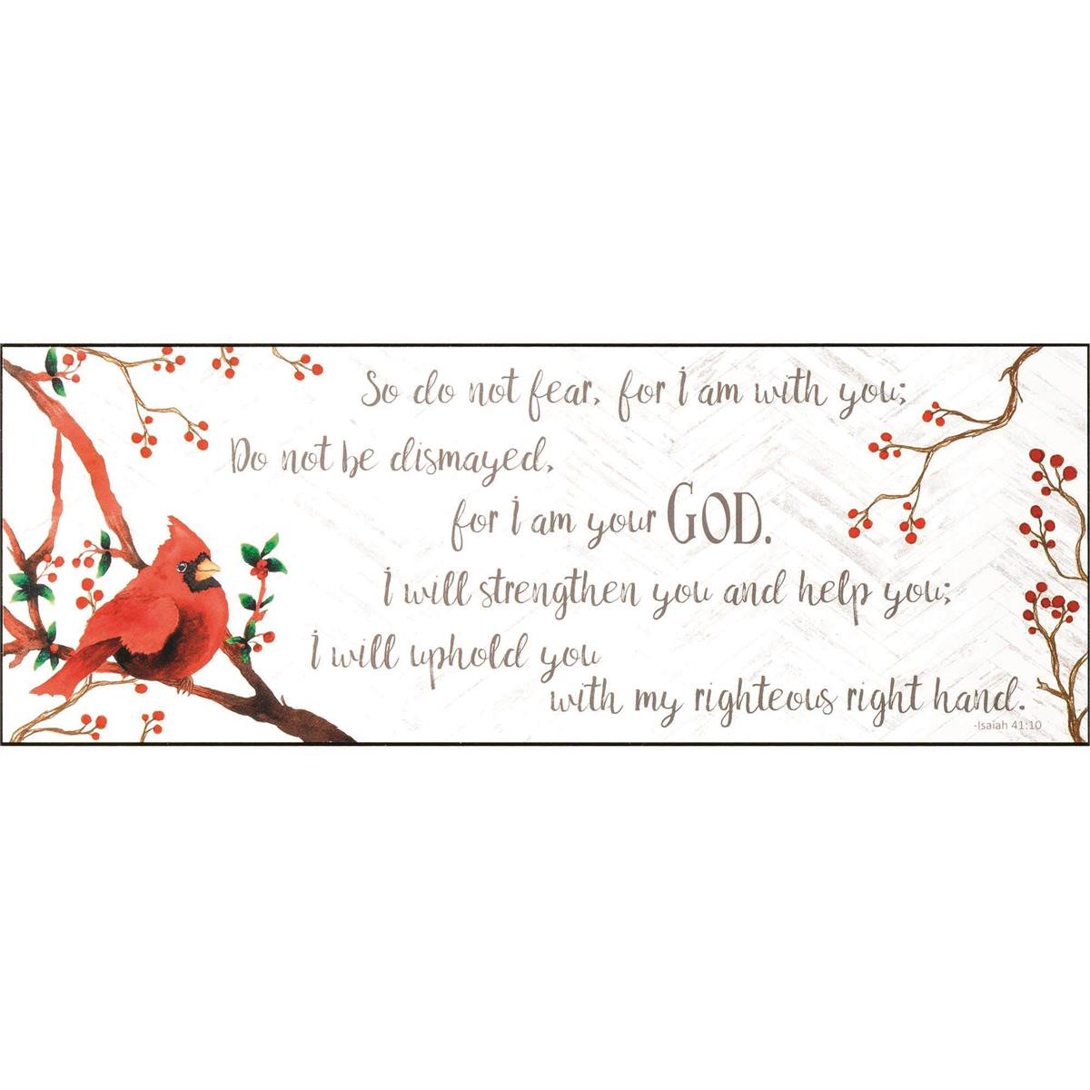 Plaque Wall Do Not Fear MDF 16X6