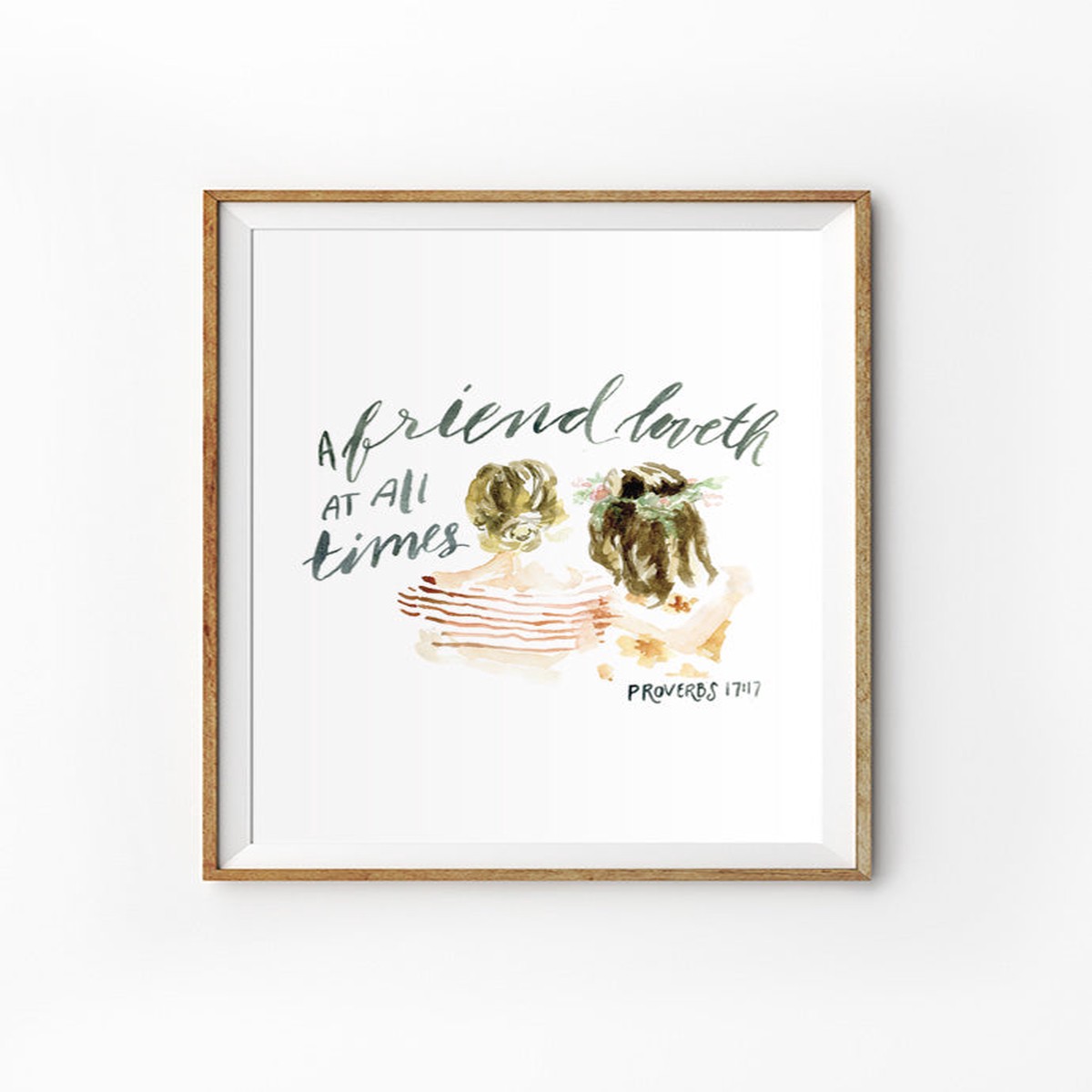 A Friend Loveth At All Times - Portrait {Poster}