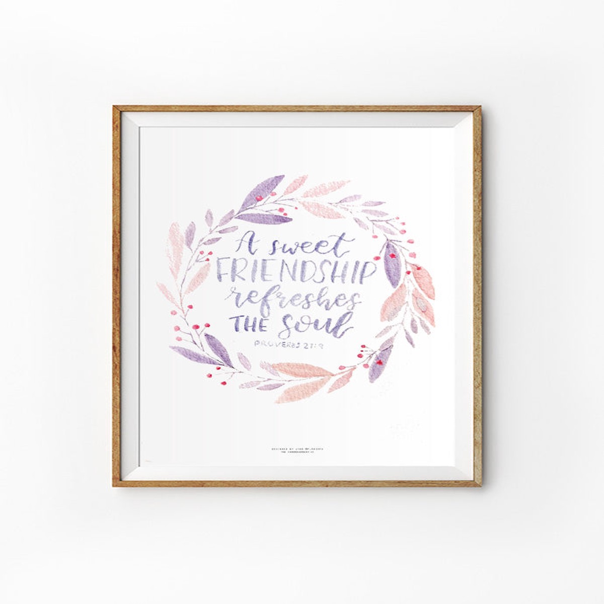 A Sweet Friendship Refreshes The Soul {Poster}