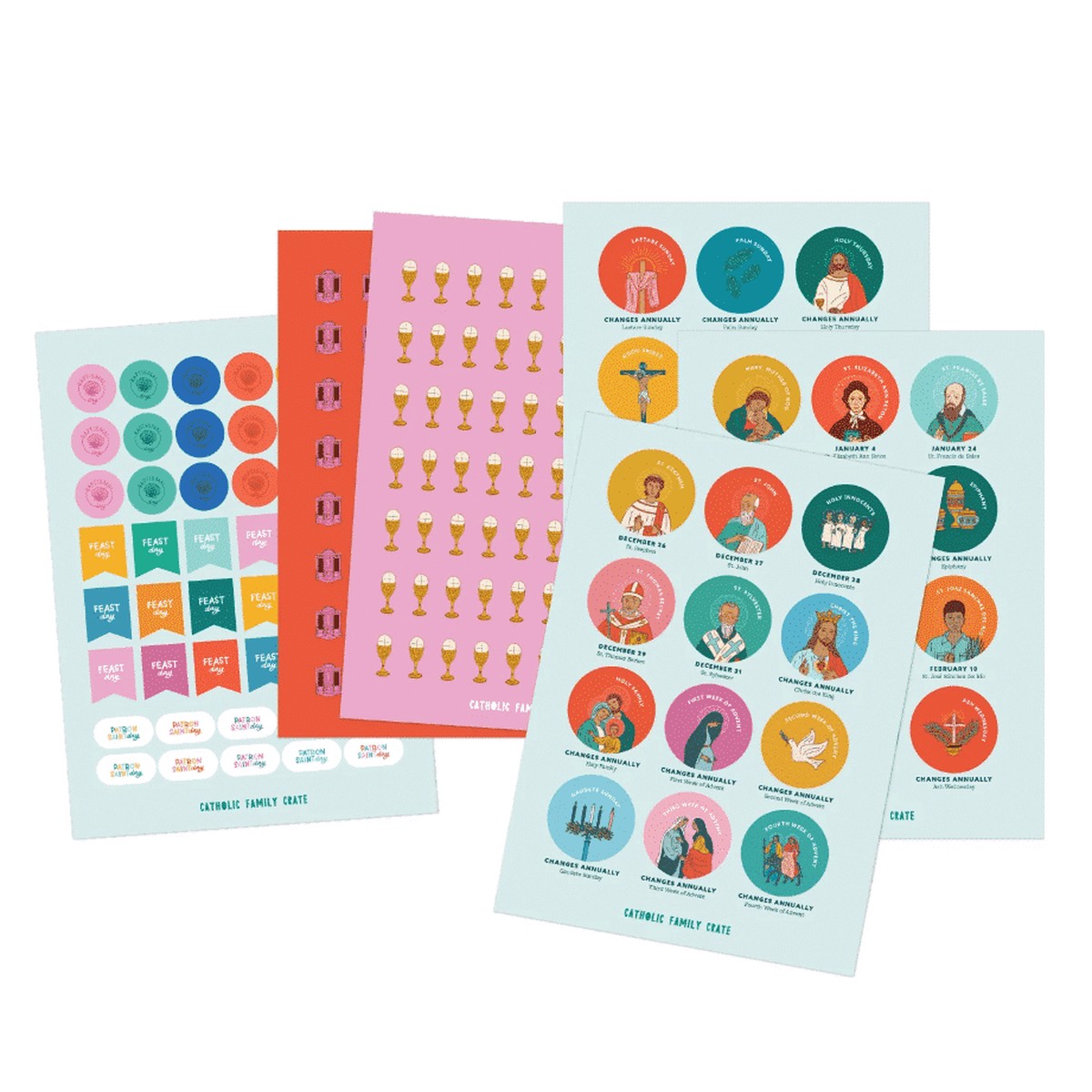 A Year of Catholic Stickers