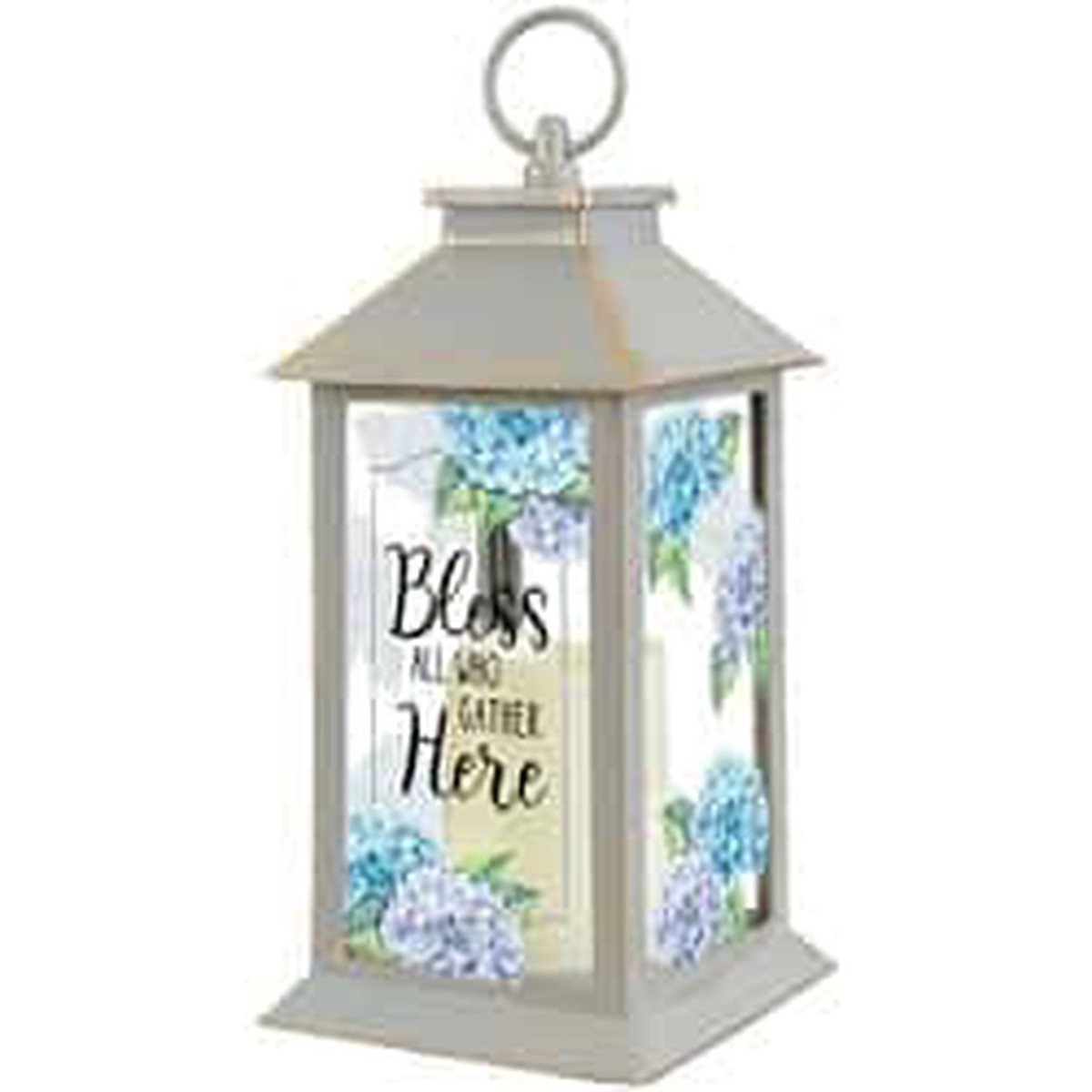 Candle Lantern: Bless All (LED with Timer)