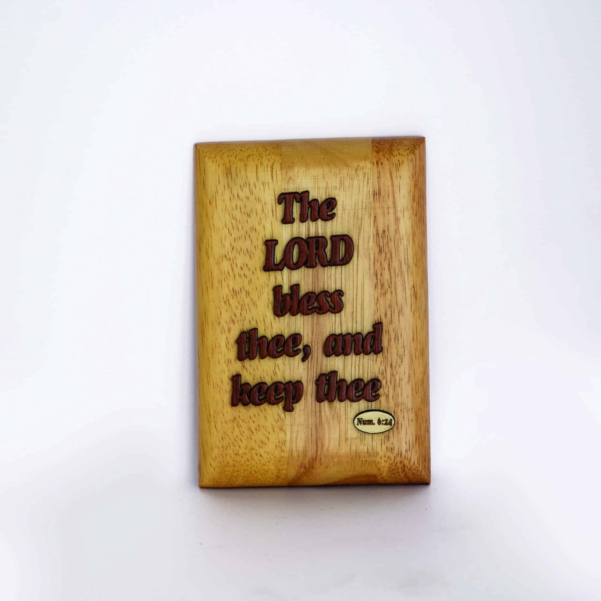 55 Numbers 6: 24 Wooden Plaque