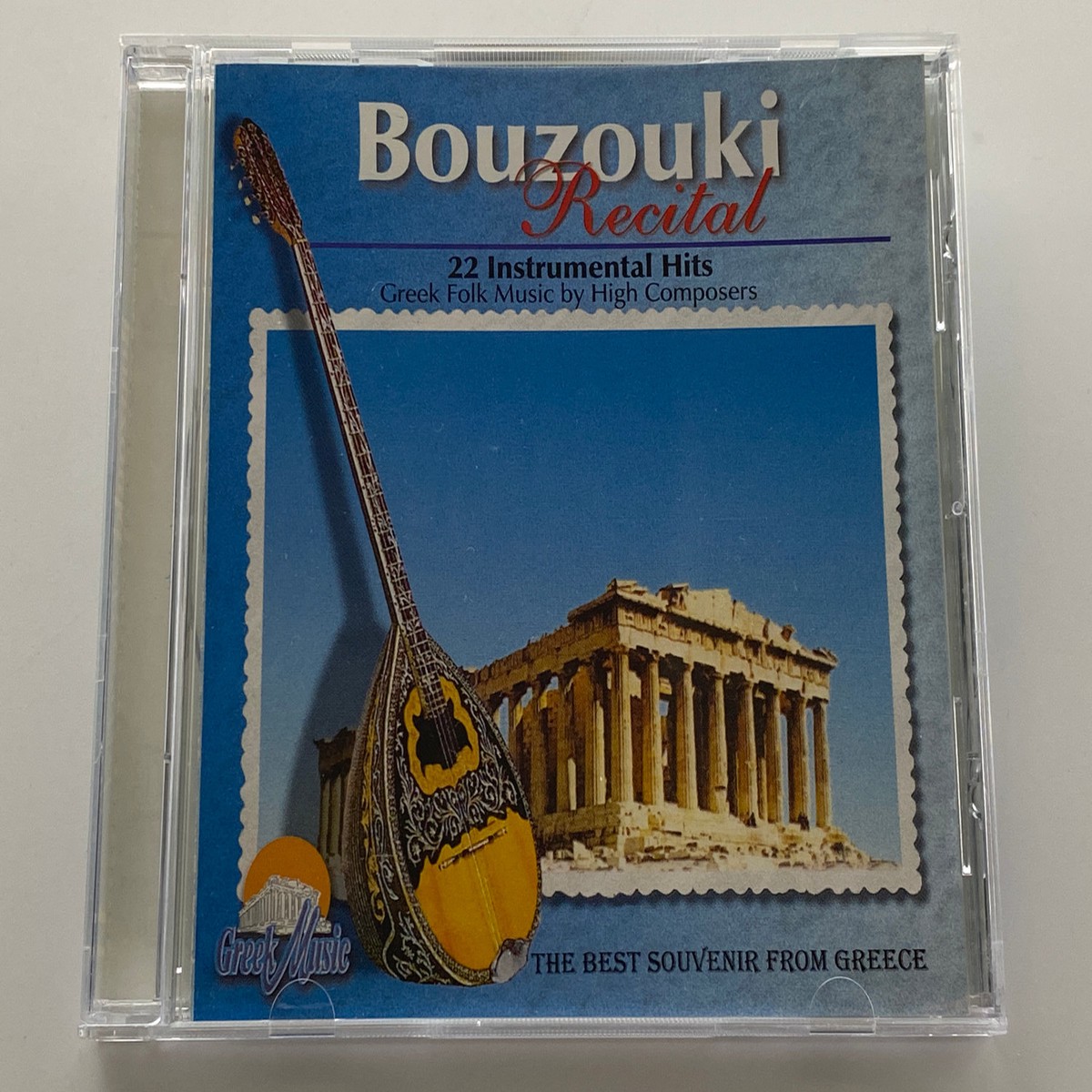Bouzouki Recital - 22 Instrumental Hits, Greek Folk Music by High Composers / The Best Souvenir From Greece / Melcophone Audio CD / ADD 1526