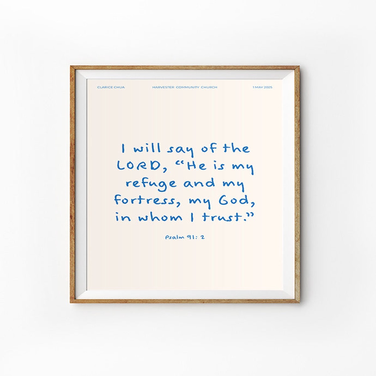 A Joyful Journey Baptism Poster {Customisable}